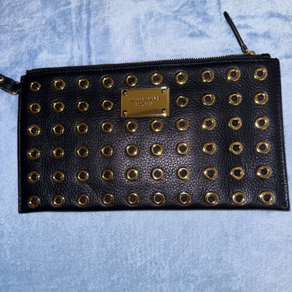 Michael Michael Kors Leather with Grommet Clutch/Wristlet - Picture 2 of 6